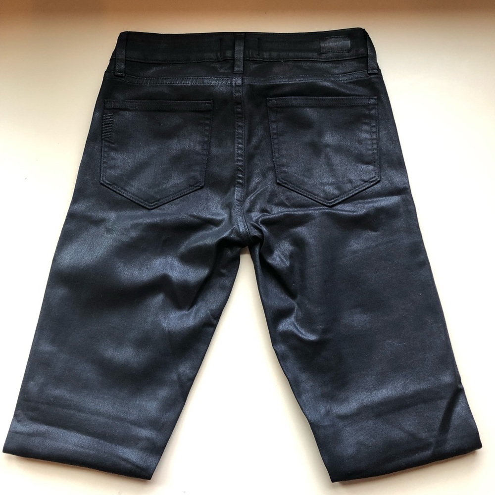 PAIGE Black Verdugo Coated Skinny Jeans - Picture 7 of 10